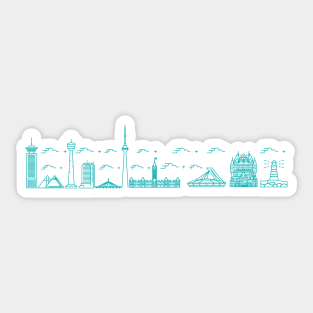 Coast to Coast Sticker